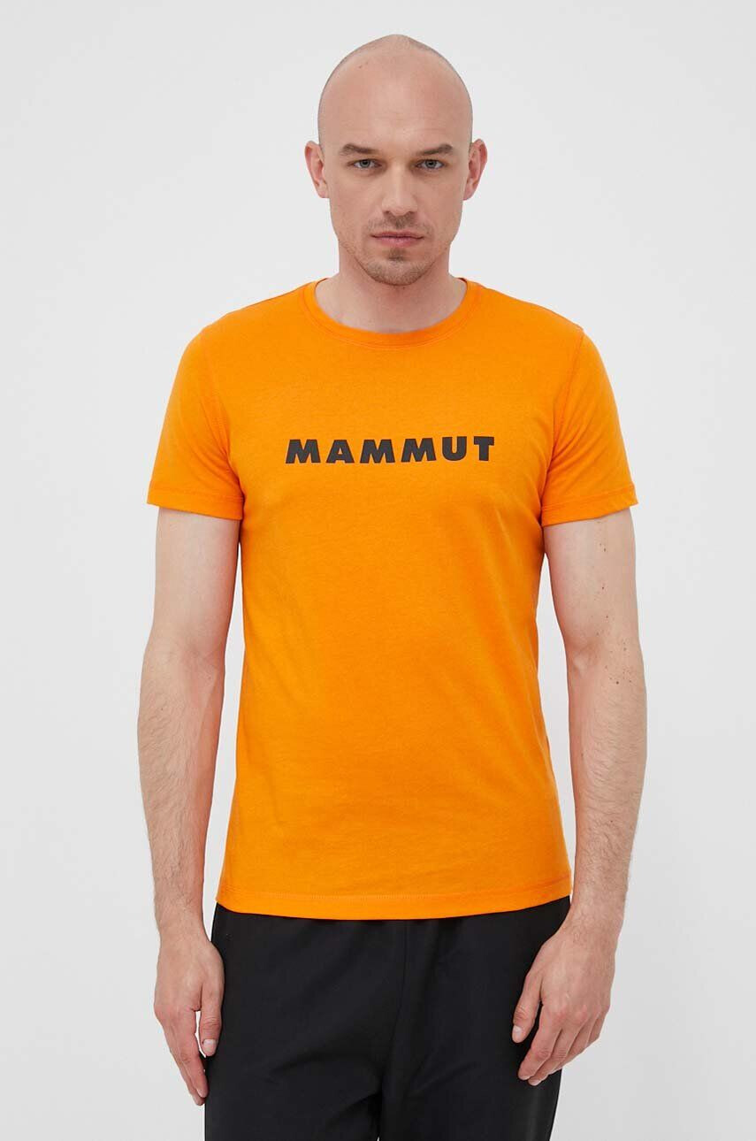 Mammut tricou sport Core Logo culoarea portocaliu cu imprimeu - Pled.ro