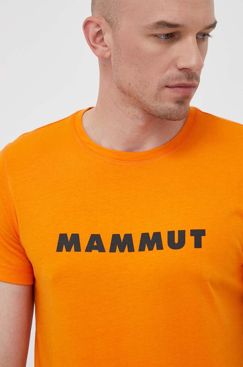 Mammut tricou sport Core Logo culoarea portocaliu cu imprimeu - Pled.ro