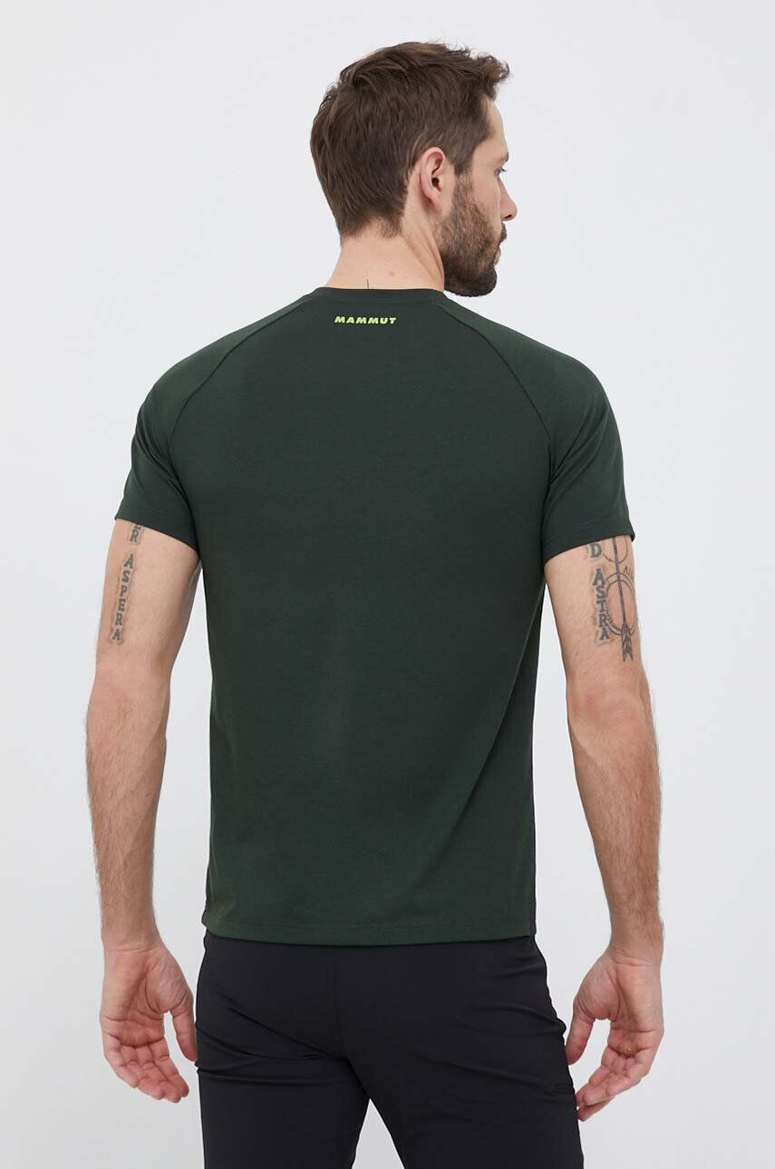 Mammut tricou sport Mountain Hörnligrat culoarea verde cu imprimeu - Pled.ro