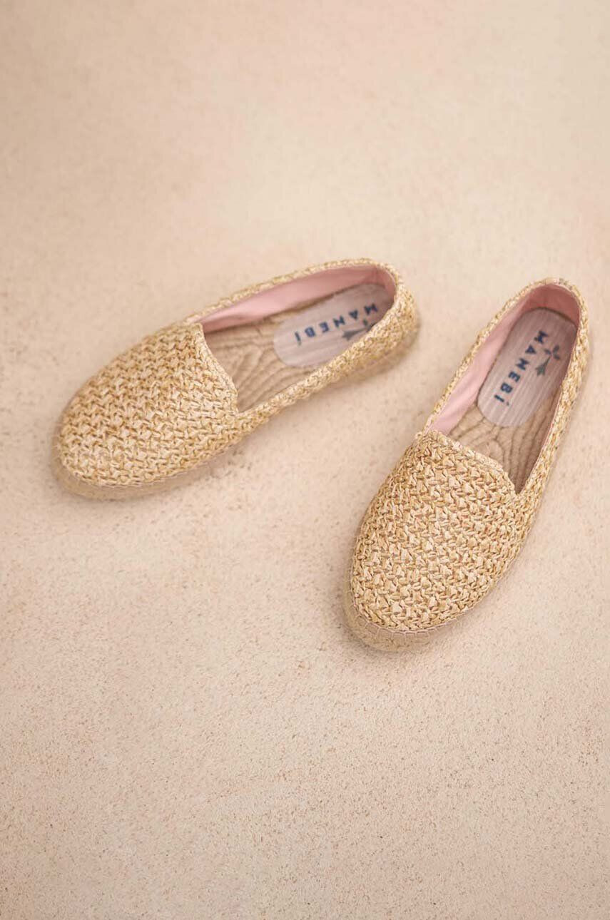 Manebi espadrile Flat Espadrilles culoarea bej V 2.7 N0 - Pled.ro