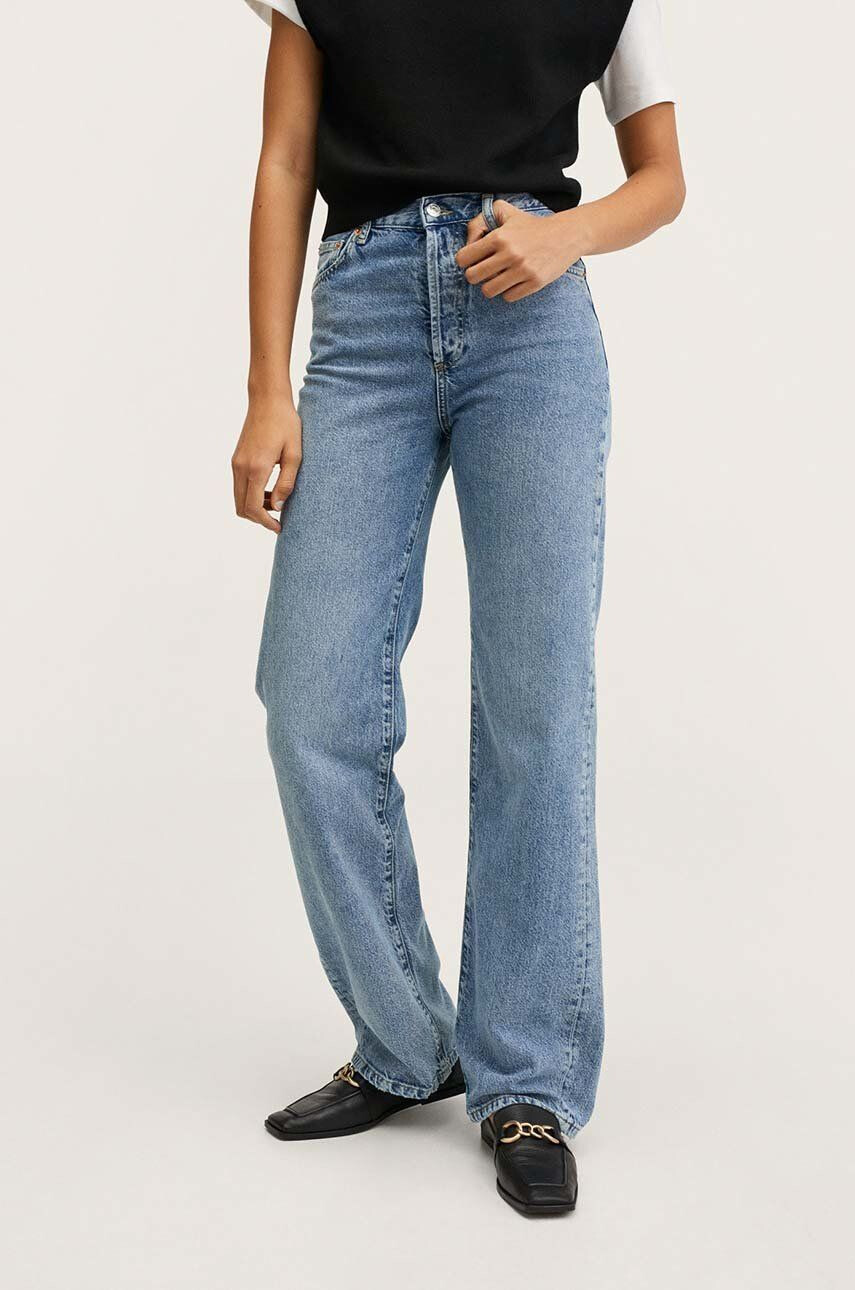 Mango jeansi femei medium waist - Pled.ro