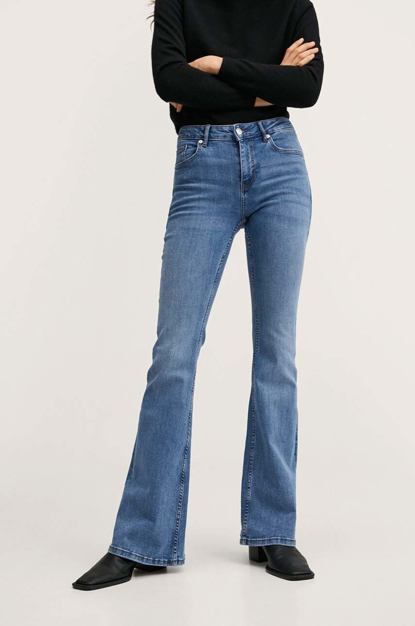 Mango jeansi femei medium waist - Pled.ro