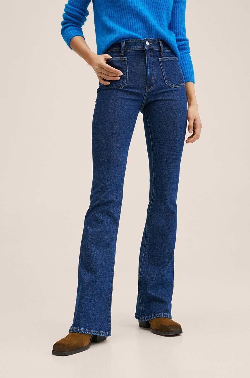 Mango jeansi femei medium waist - Pled.ro