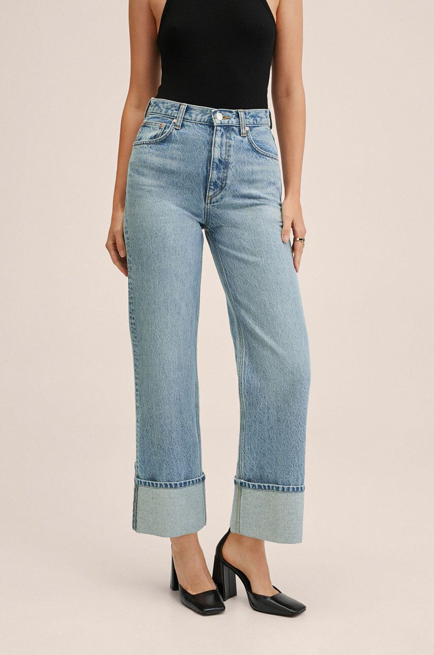 Mango jeansi femei medium waist - Pled.ro