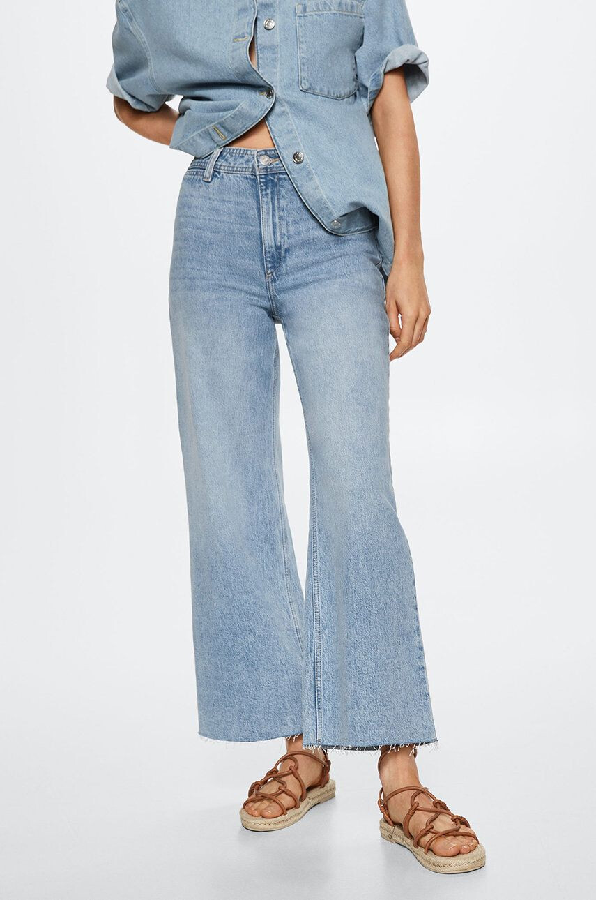 Mango jeansi Catherin femei high waist - Pled.ro