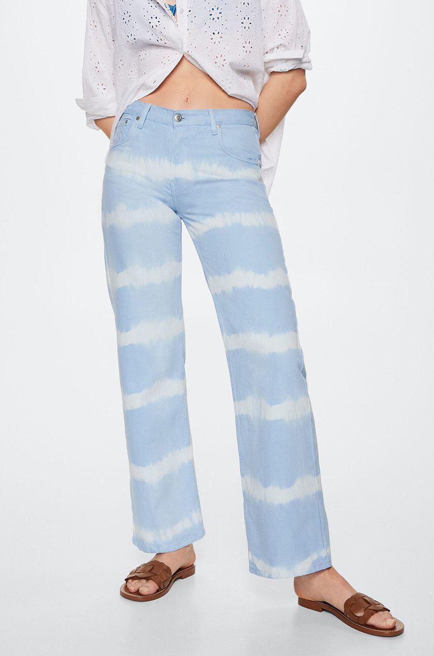 Mango jeansi Ibiza femei medium waist - Pled.ro