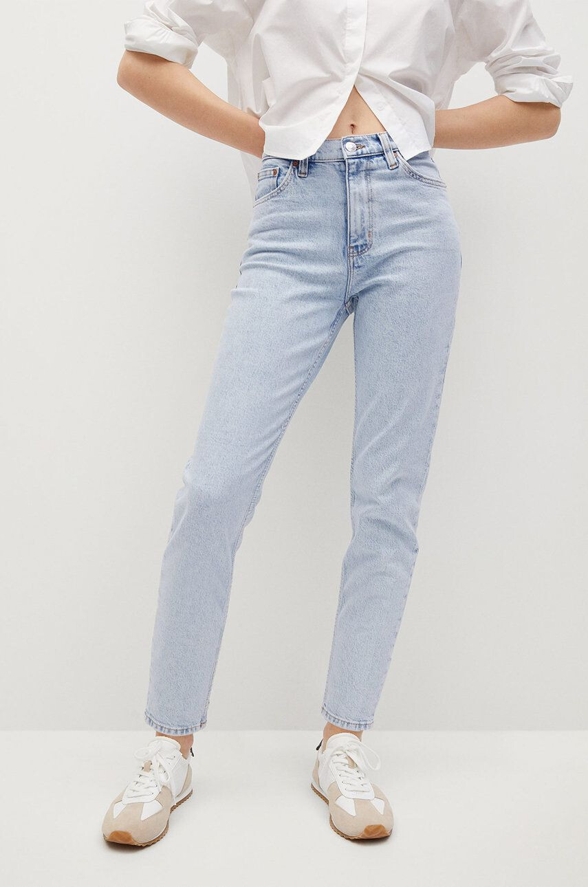 Mango Jeans Newmom femei high waist - Pled.ro