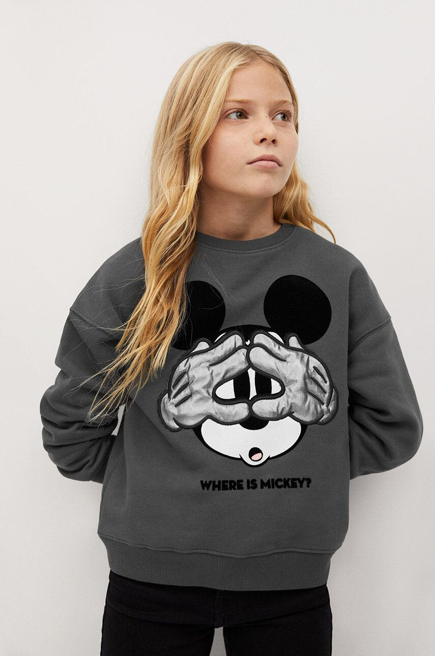 Mango Kids Bluza copii MICKEY - Pled.ro