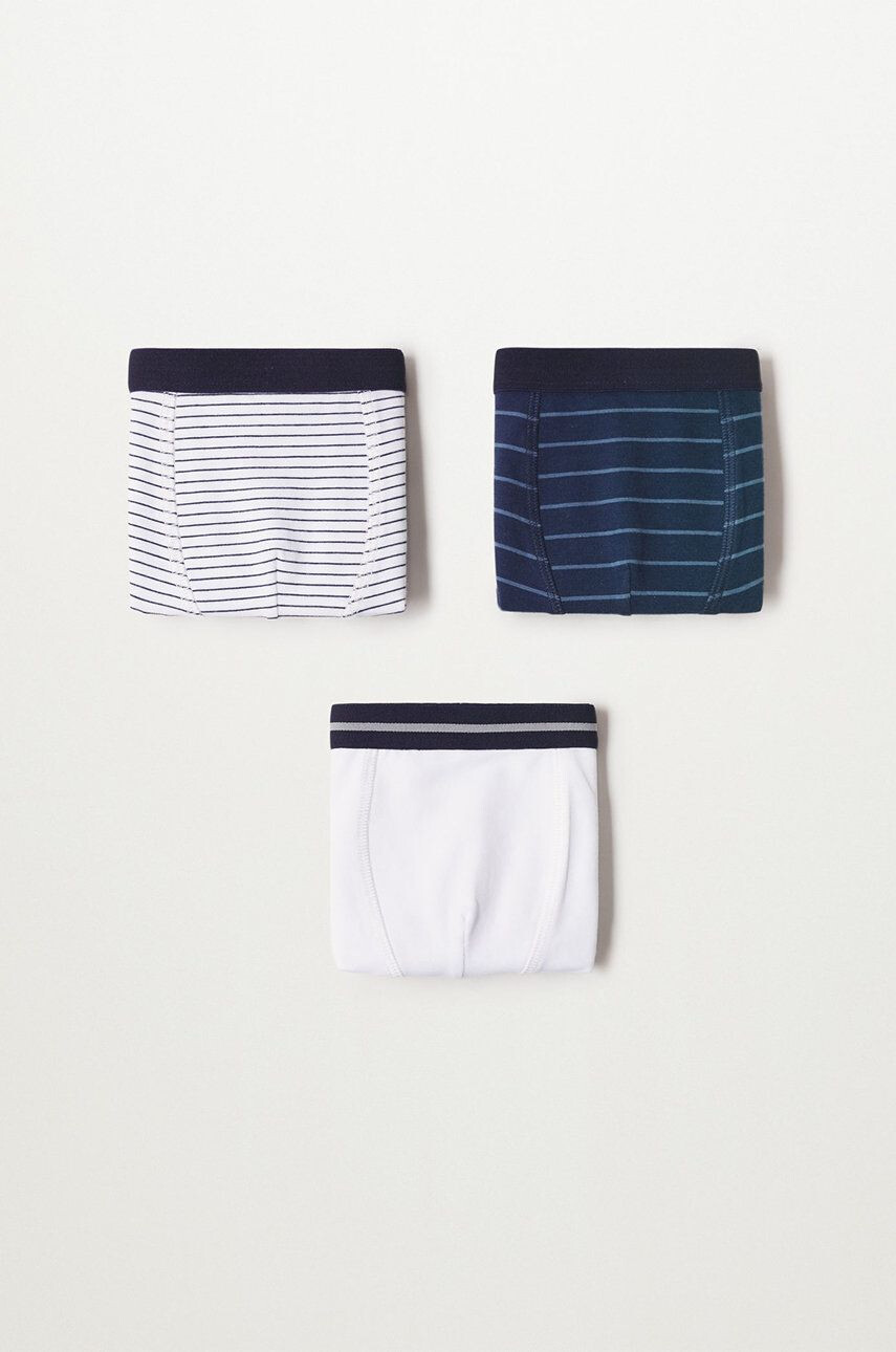 Mango Kids Boxeri copii Stripes (3-pack) - Pled.ro