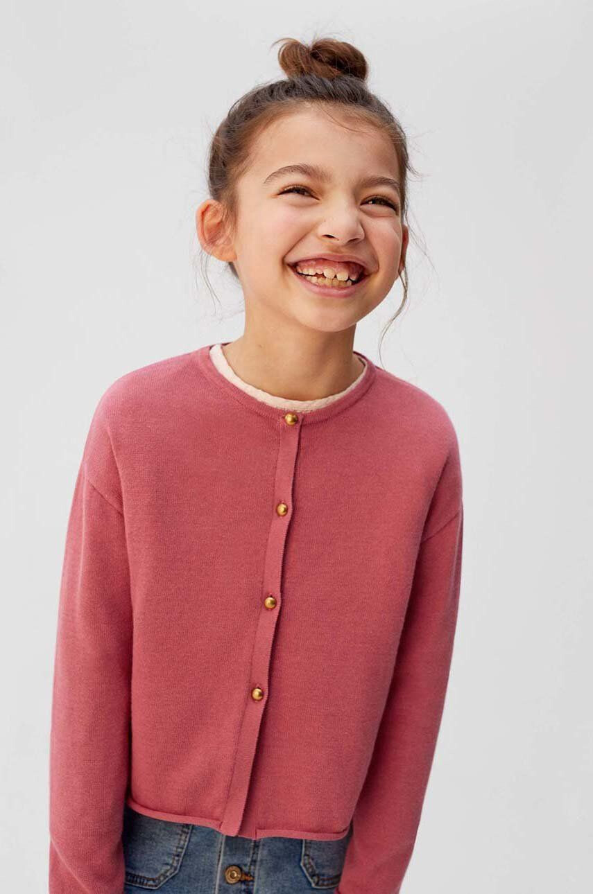 Mango Kids Cardigan copii Miley 110-164 cm - Pled.ro