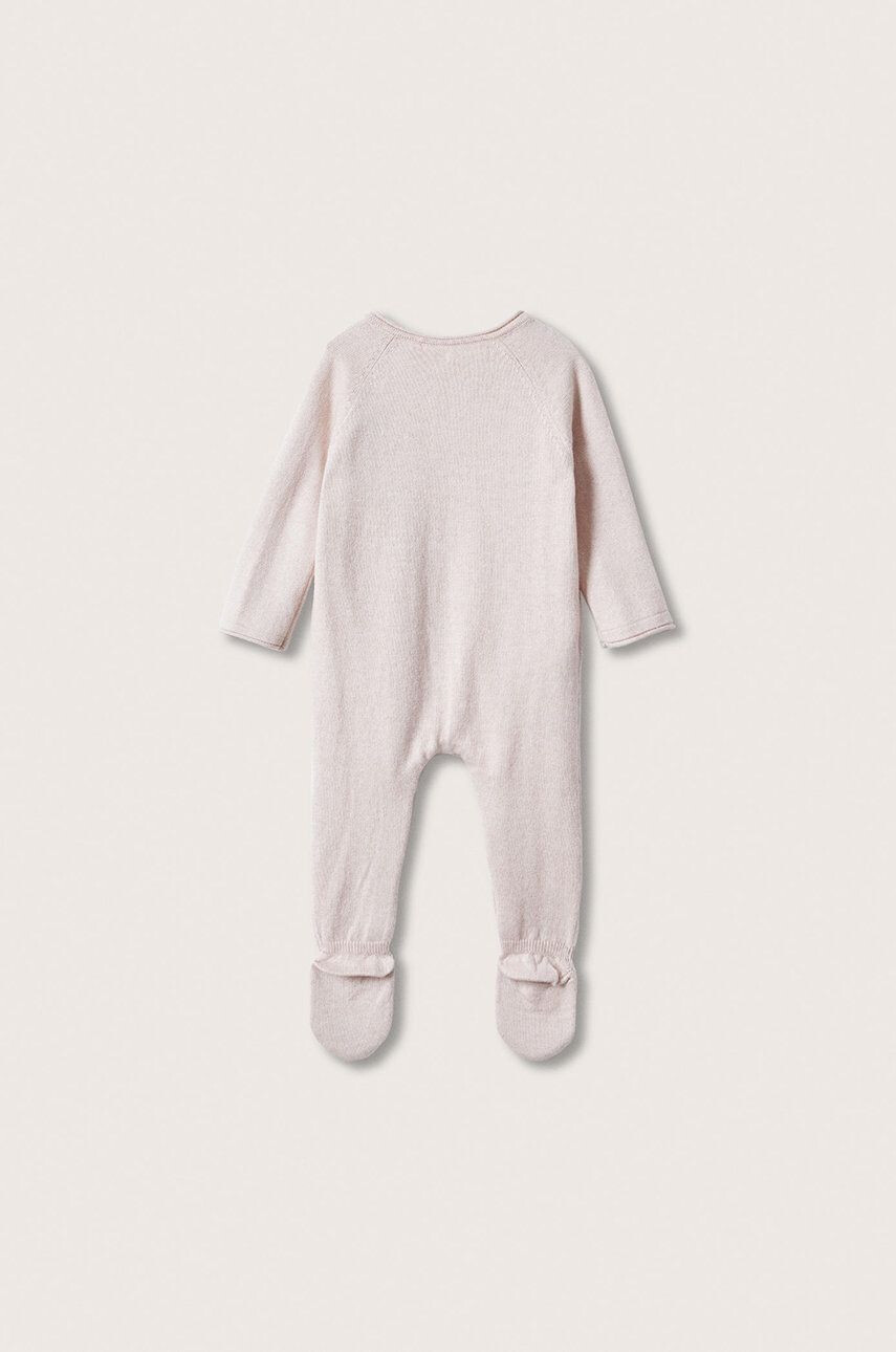 Mango Kids costum bebe culoarea bej - Pled.ro