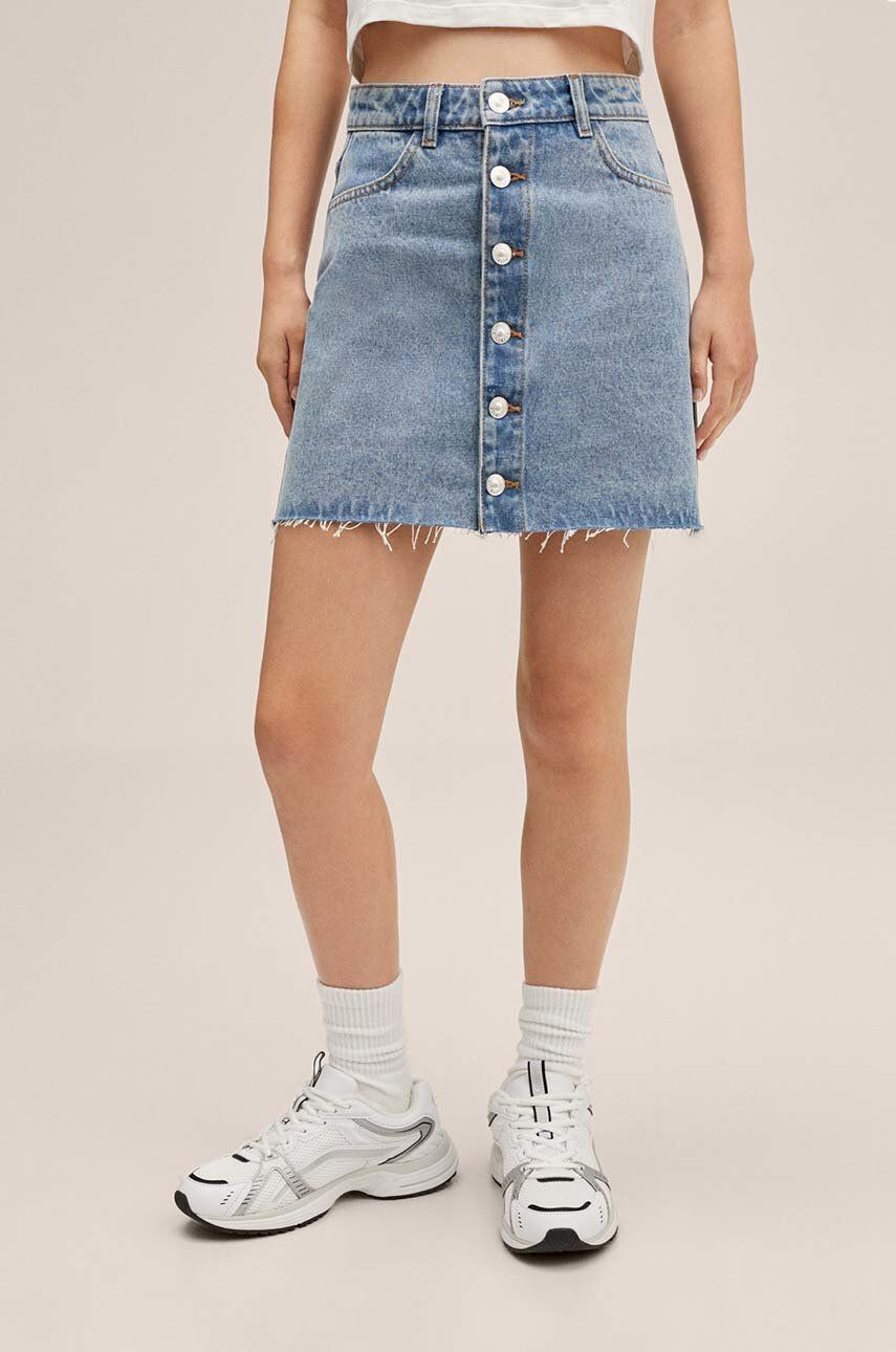 Mango Kids fusta denim pentru copii mini drept - Pled.ro