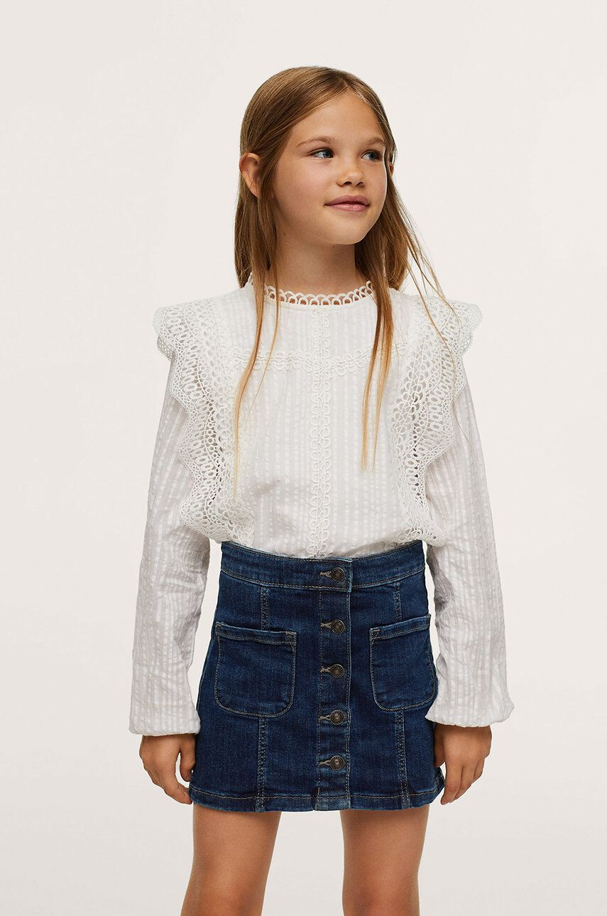 Mango Kids Fustă denim pentru copii Maya - Pled.ro