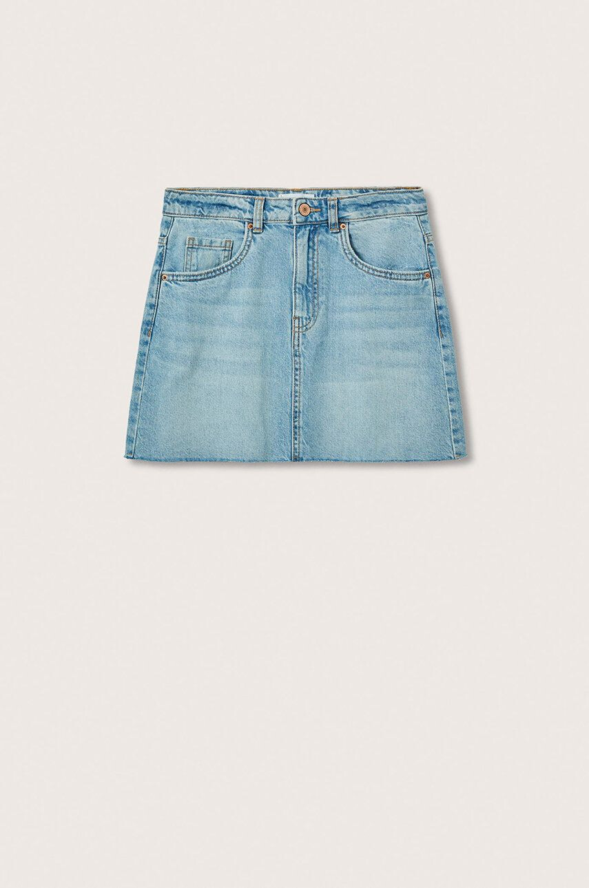 Mango Kids fusta denim pentru copii Mini mini drept - Pled.ro