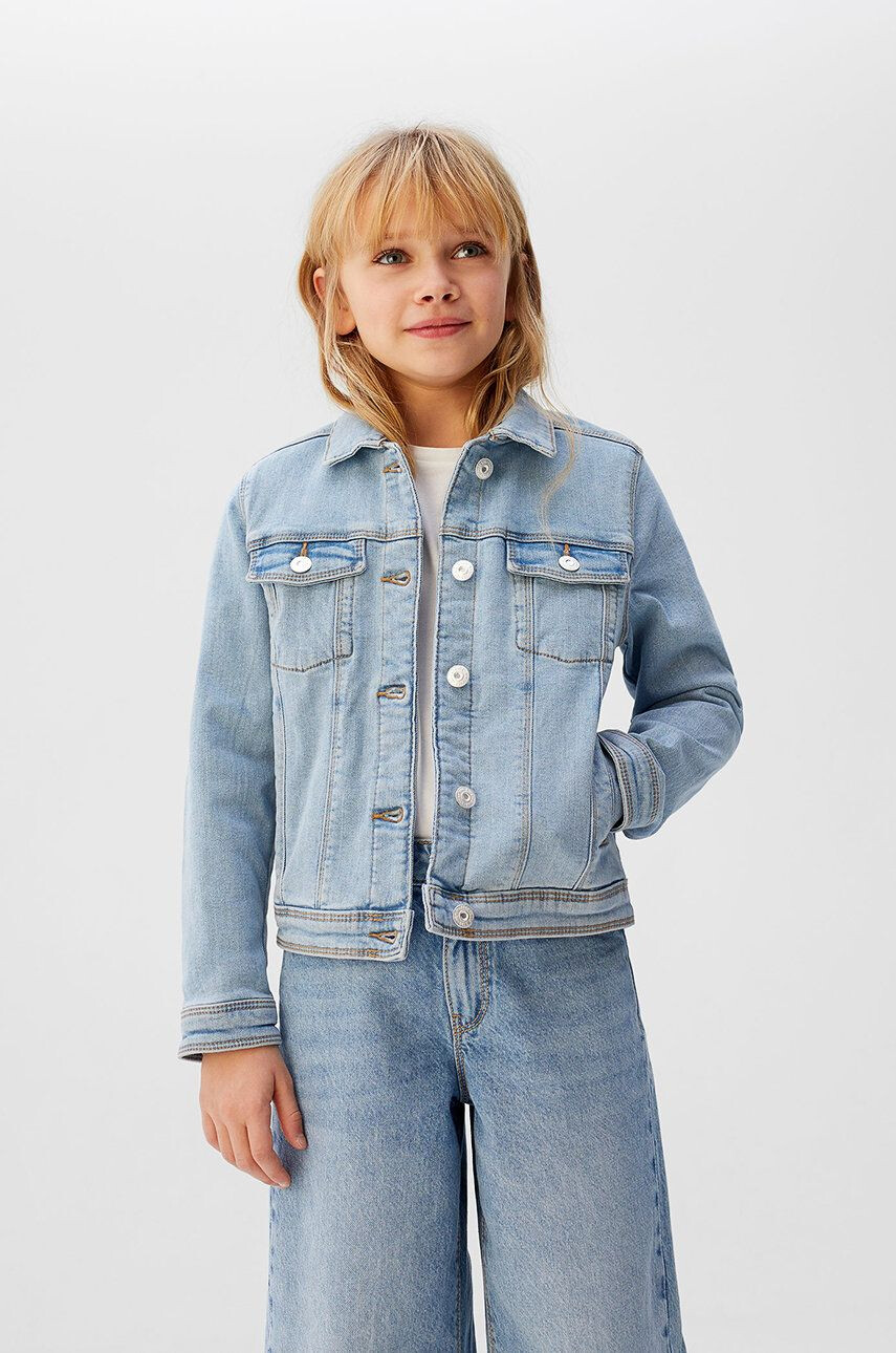 Mango Kids Geaca jeans Allegra - Pled.ro