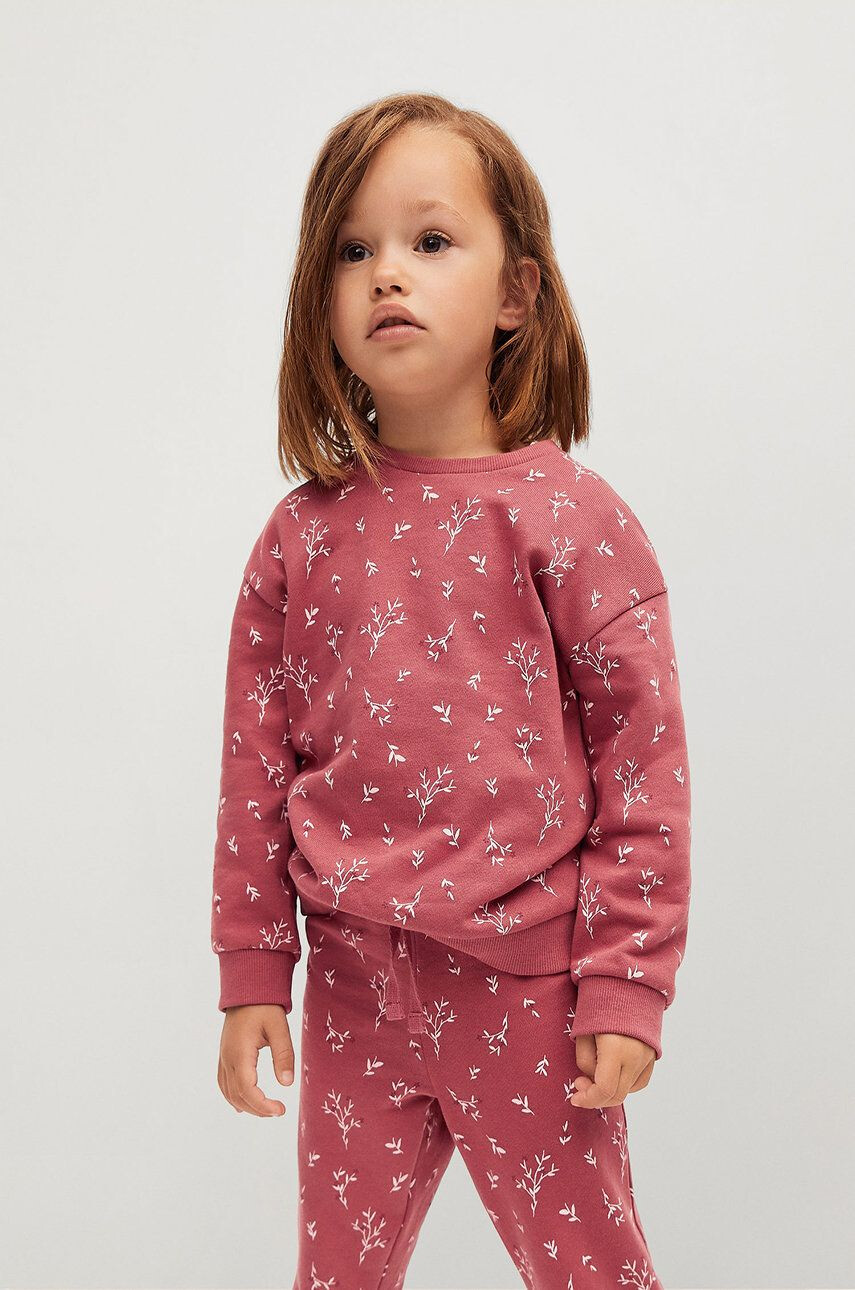 Mango Kids Hanorac de bumbac pentru copii Floras - Pled.ro