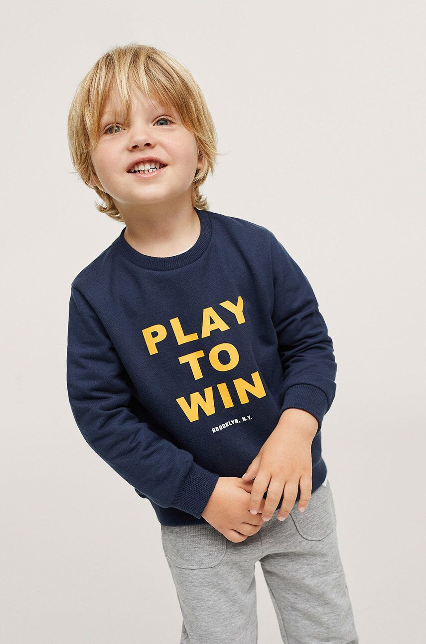 Mango Kids Hanorac de bumbac pentru copii Play - Pled.ro