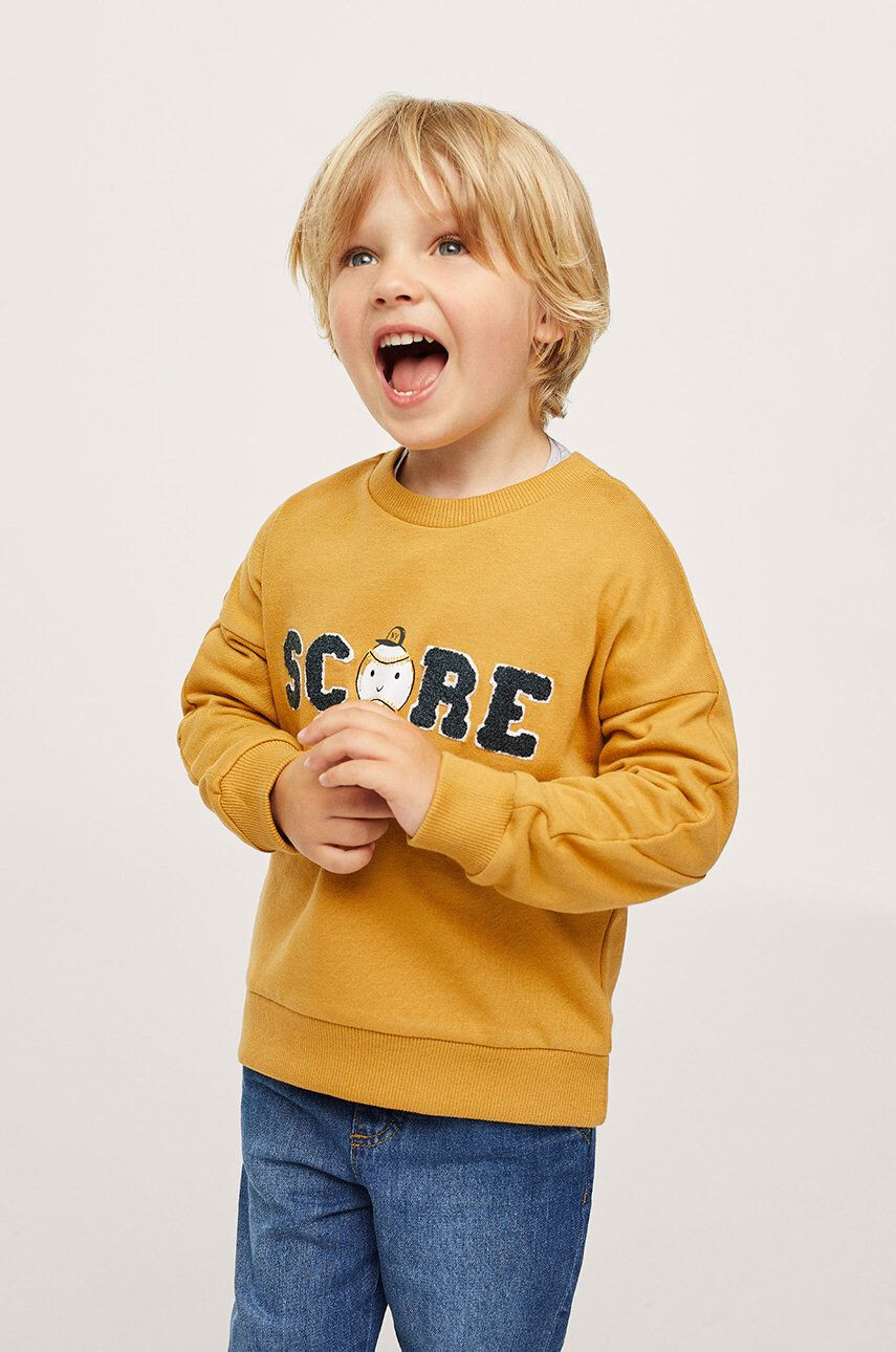 Mango Kids Hanorac de bumbac pentru copii Score - Pled.ro