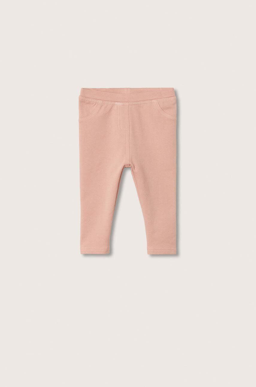 Mango Kids leggins copii culoarea roz neted - Pled.ro