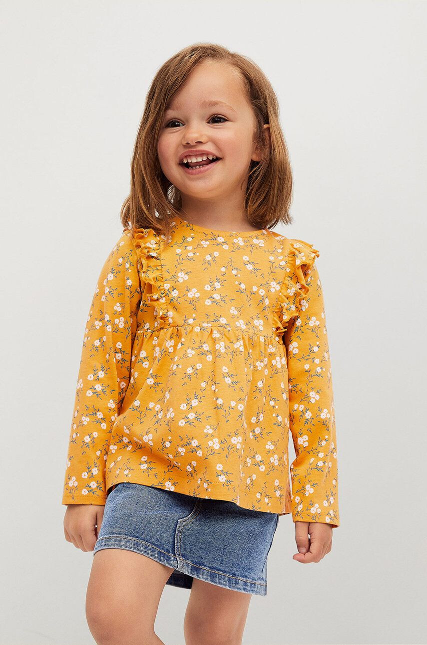 Mango Kids Longsleeve copii - Pled.ro