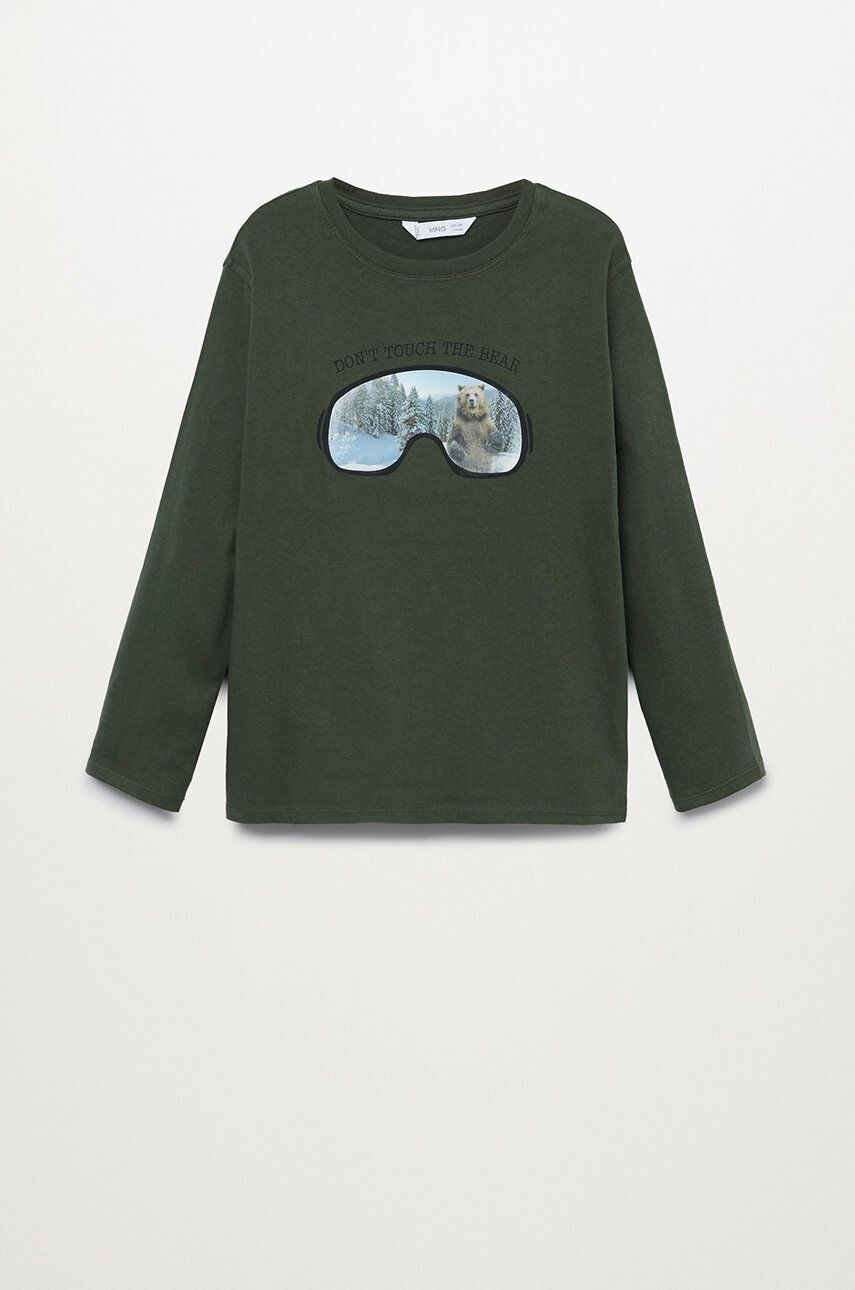 Mango Kids Longsleeve copii ANIMAL - Pled.ro