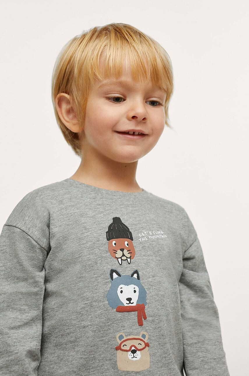 Mango Kids Longsleeve copii - Pled.ro