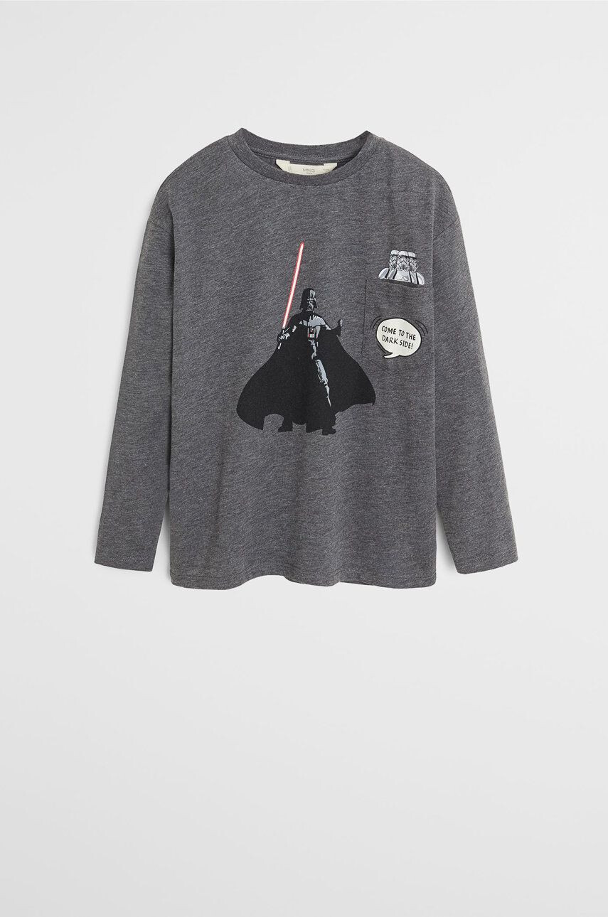 Mango Kids Longsleeve copii Darth 110-164 cm - Pled.ro