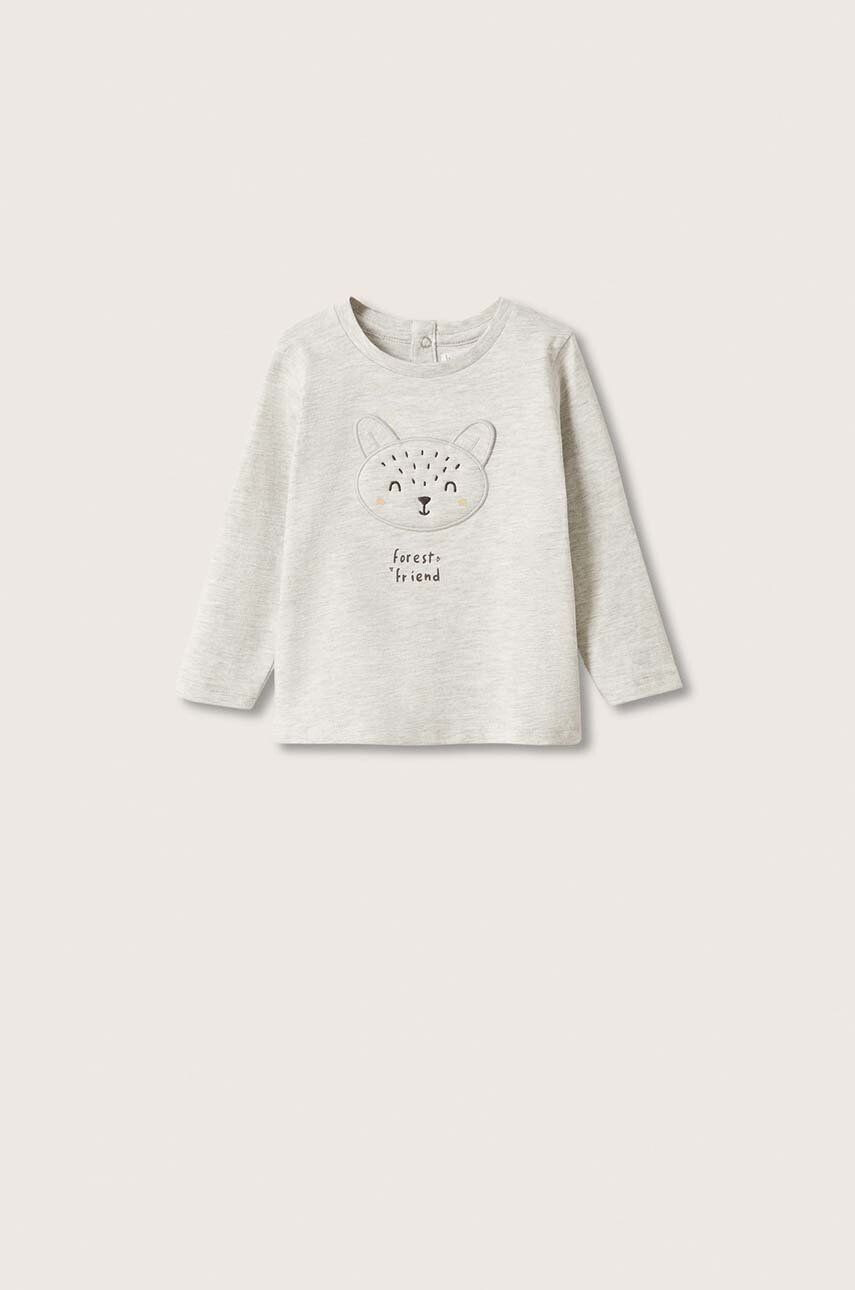 Mango Kids Longsleeve copii Forest - Pled.ro