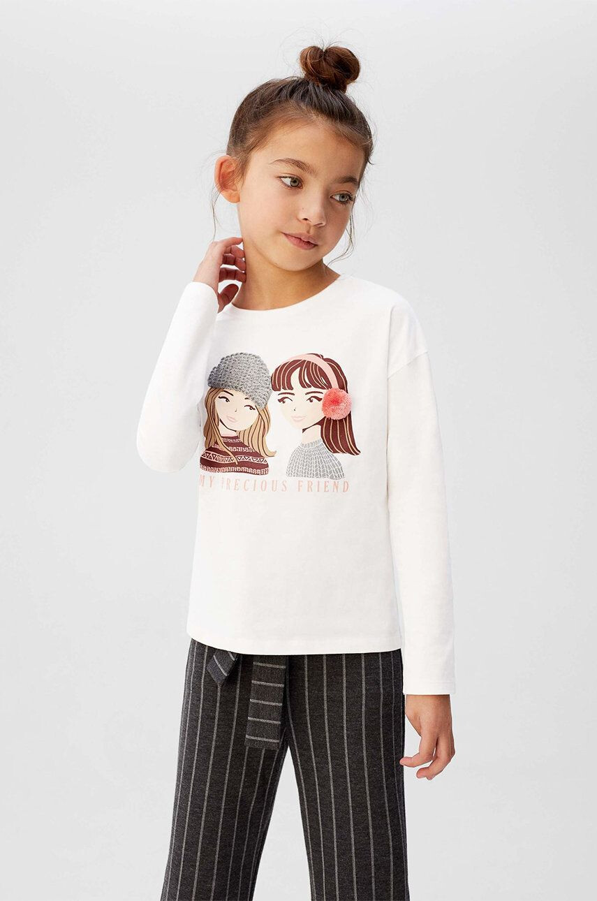 Mango Kids Longsleeve copii Girls 110-164 cm - Pled.ro