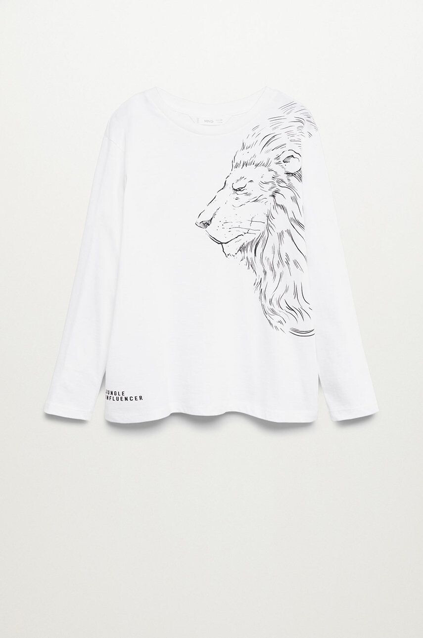 Mango Kids Longsleeve copii JUNGLE - Pled.ro