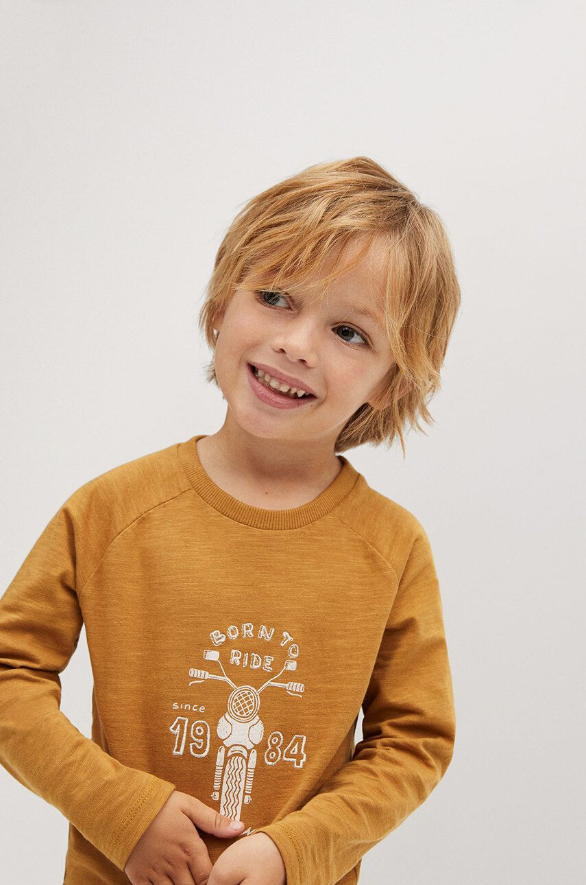 Mango Kids Longsleeve copii MOTO - Pled.ro