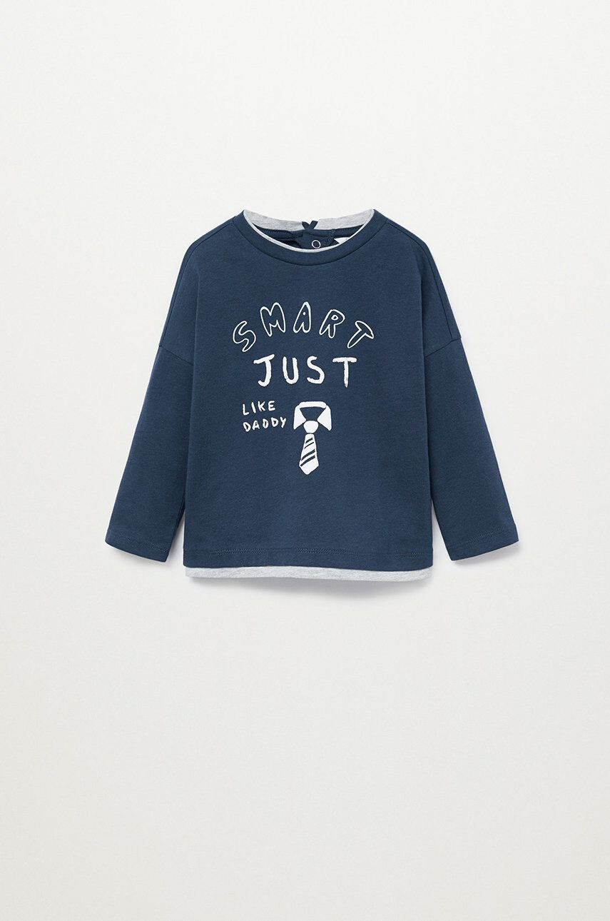 Mango Kids Longsleeve copii SMART - Pled.ro