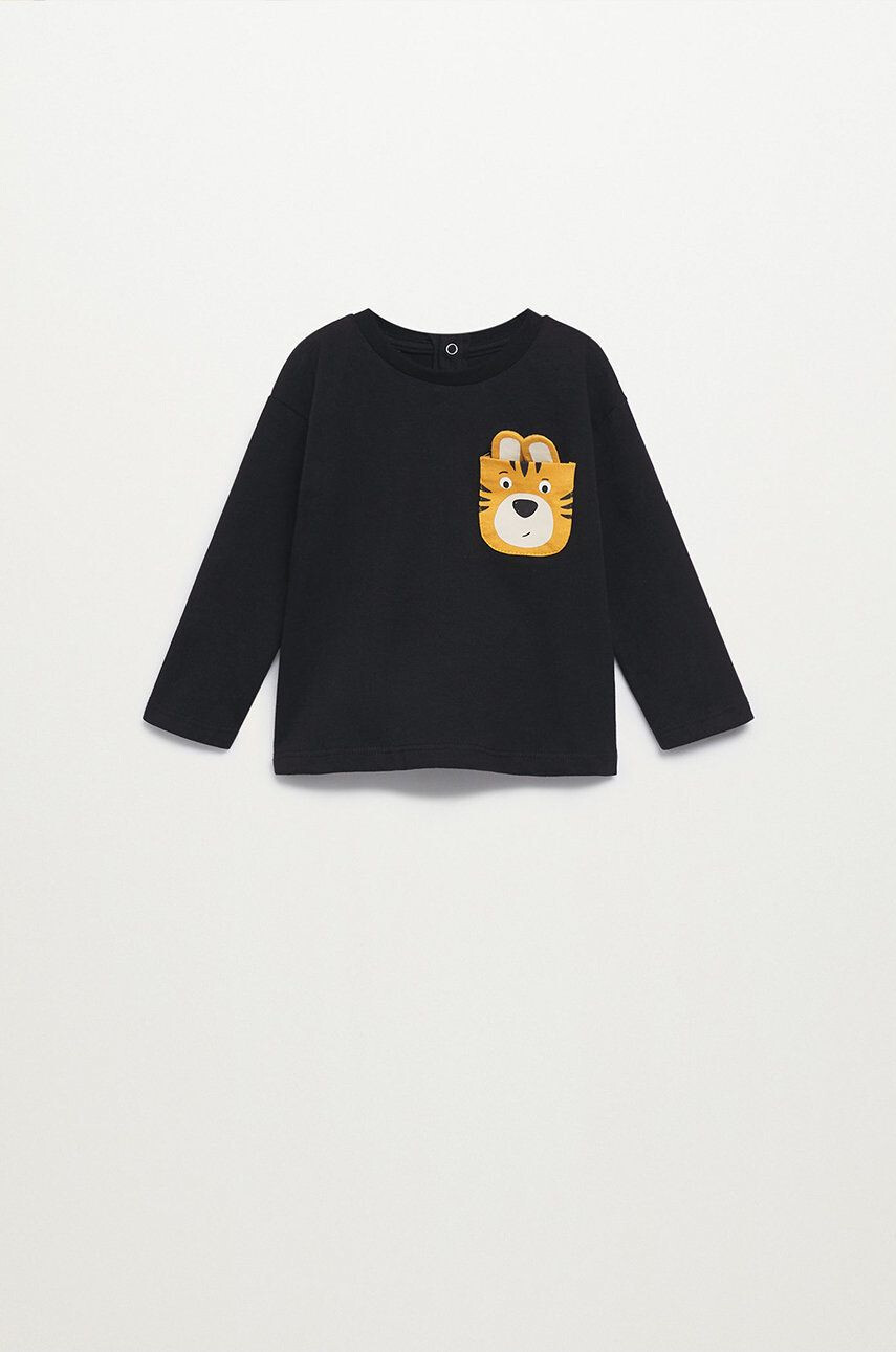 Mango Kids Longsleeve copii Tiger - Pled.ro