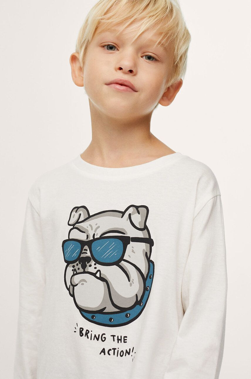 Mango Kids longsleeve din bumbac pentru copii - Pled.ro