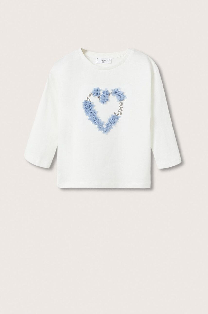 Mango Kids longsleeve din bumbac pentru copii - Pled.ro