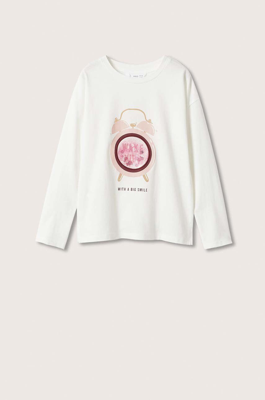 Mango Kids longsleeve din bumbac pentru copii - Pled.ro