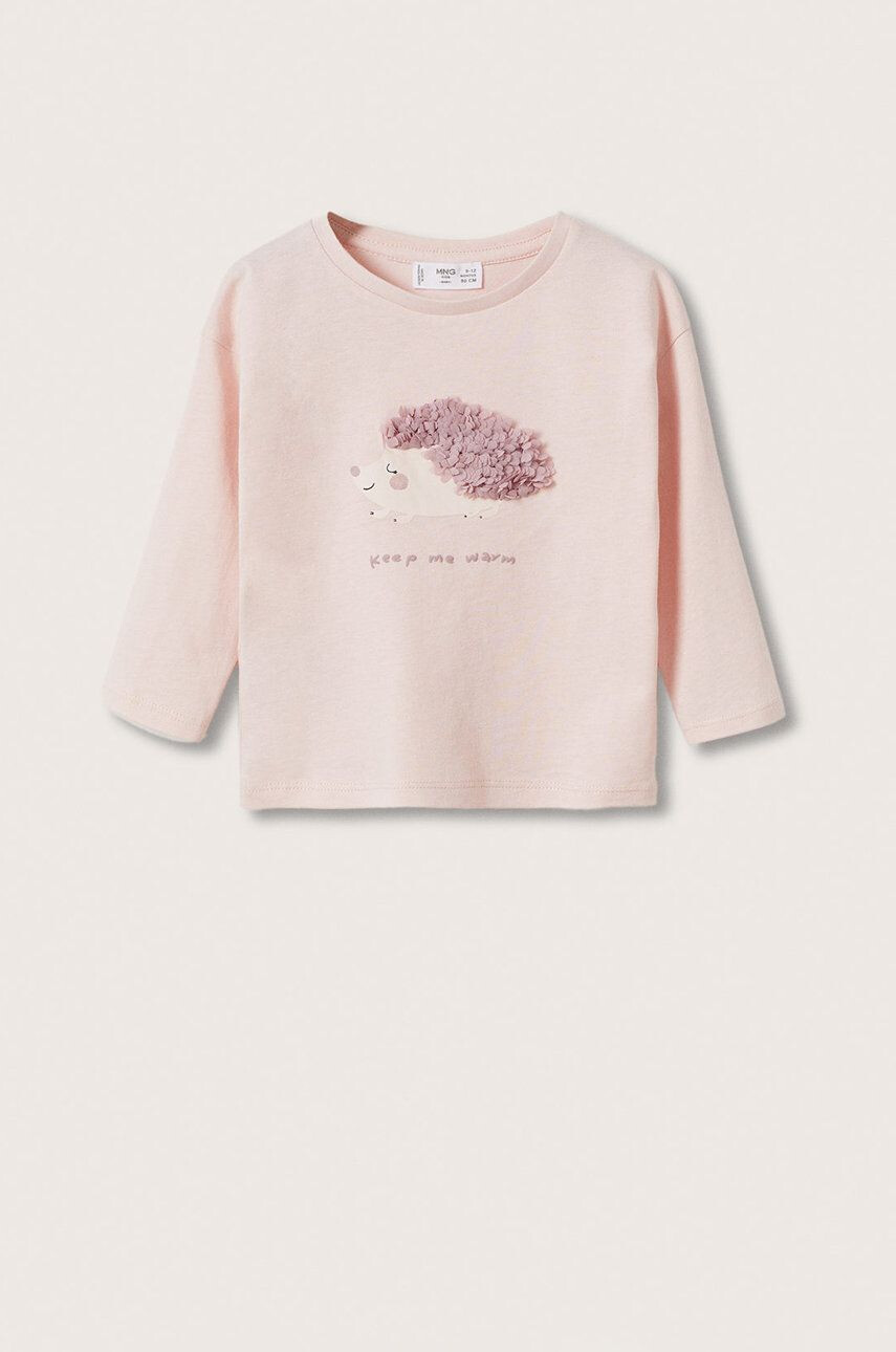 Mango Kids longsleeve din bumbac pentru copii - Pled.ro