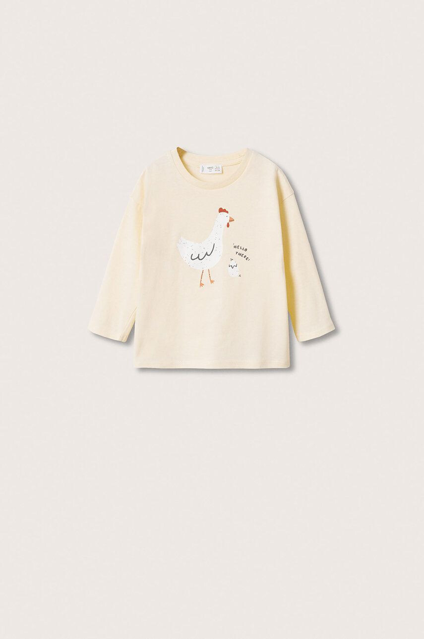 Mango Kids longsleeve din bumbac pentru copii - Pled.ro