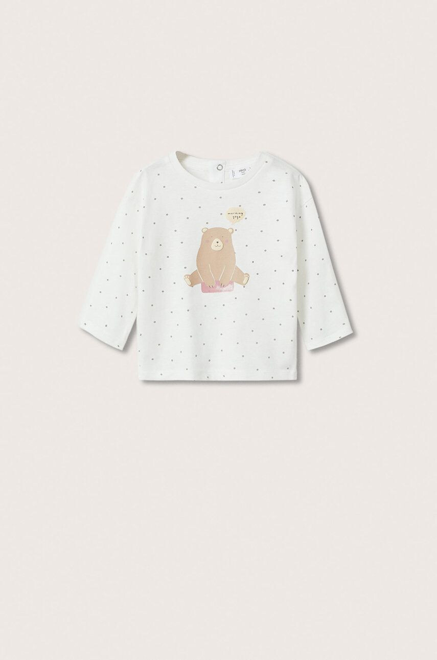 Mango Kids longsleeve din bumbac pentru copii - Pled.ro