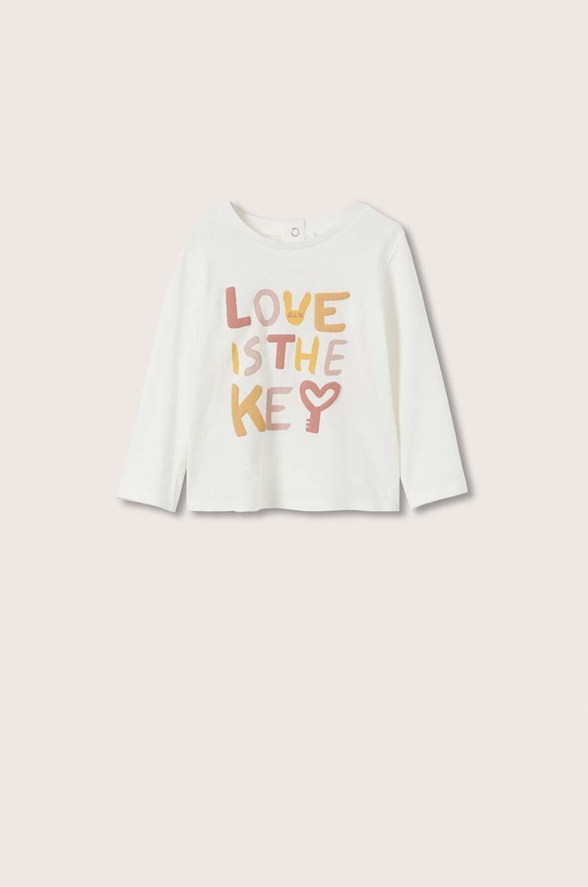 Mango Kids longsleeve din bumbac pentru copii - Pled.ro