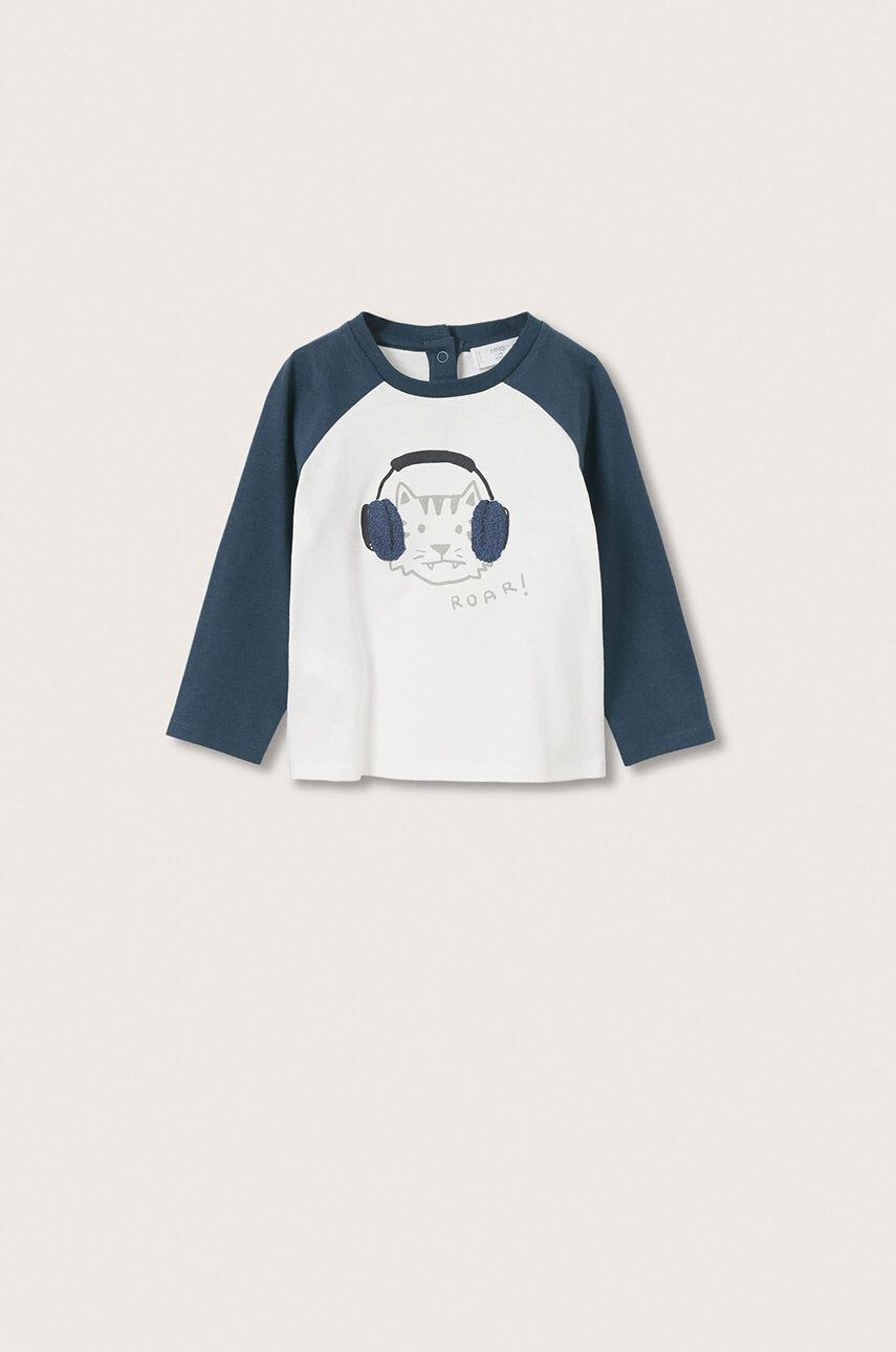 Mango Kids Longsleeve din bumbac pentru copii - Pled.ro