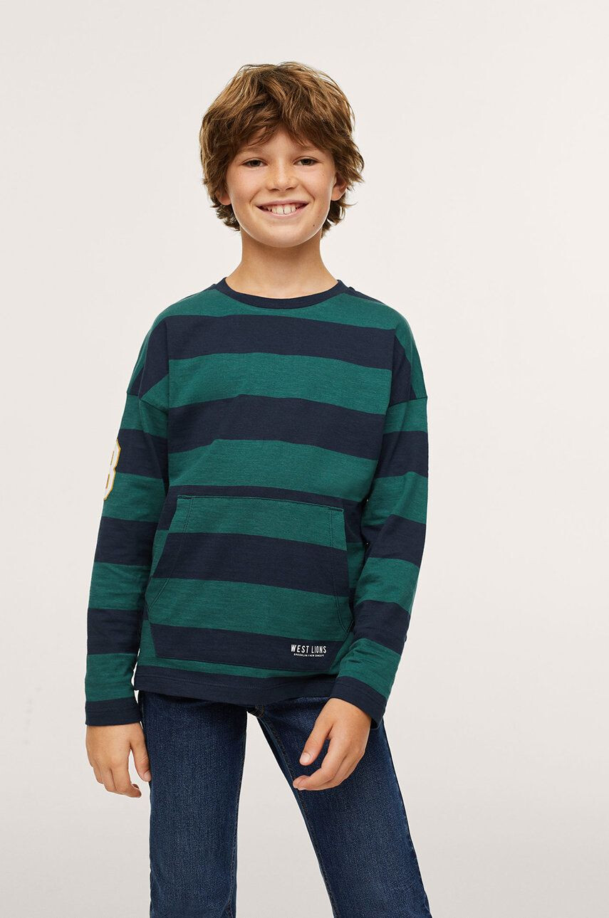 Mango Kids Longsleeve din bumbac pentru copii - Pled.ro