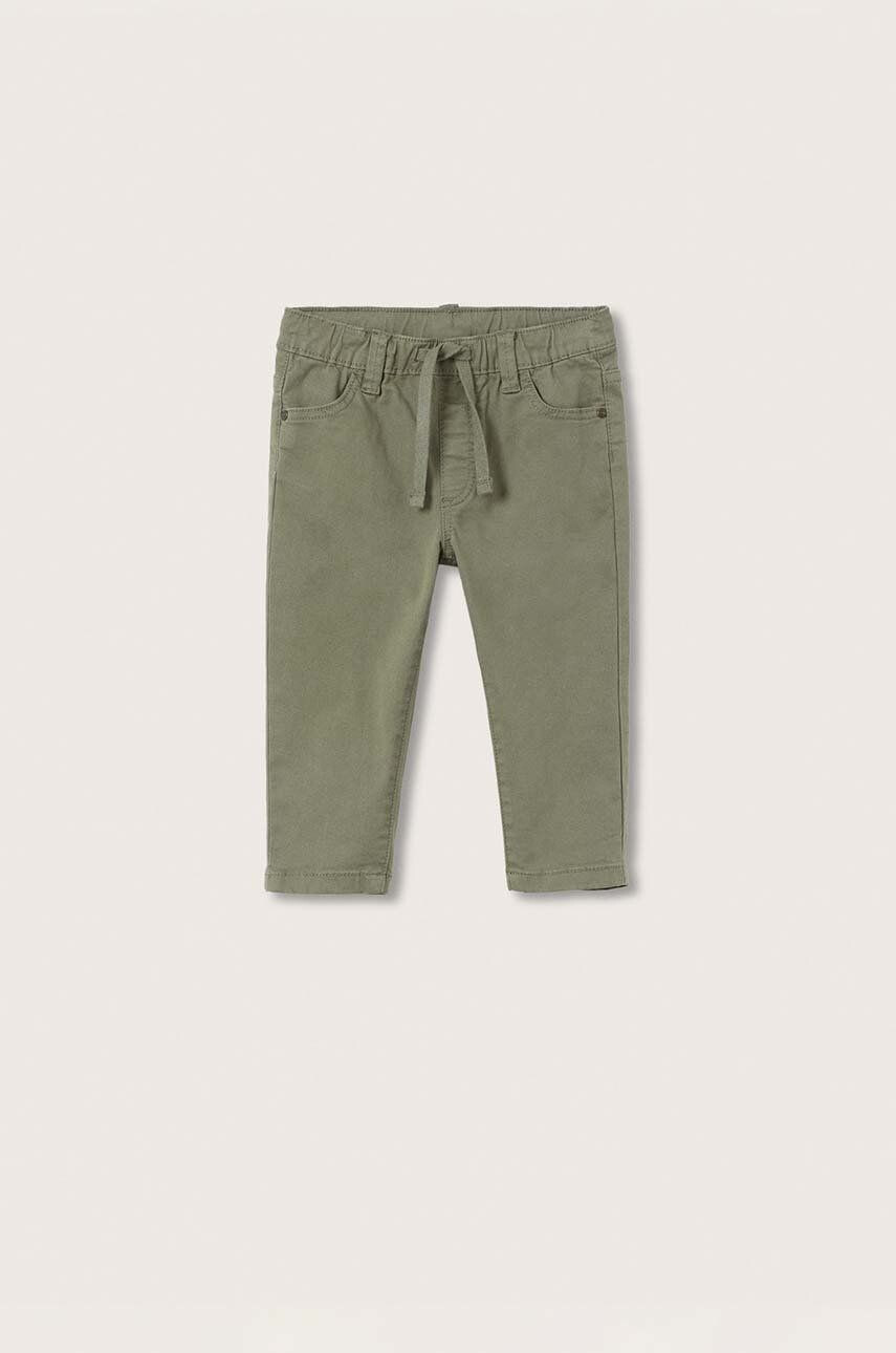 Mango Kids pantaloni copii neted - Pled.ro