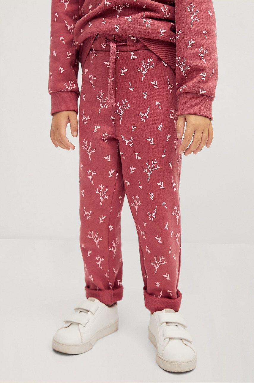 Mango Kids Pantaloni copii FLORAP - Pled.ro