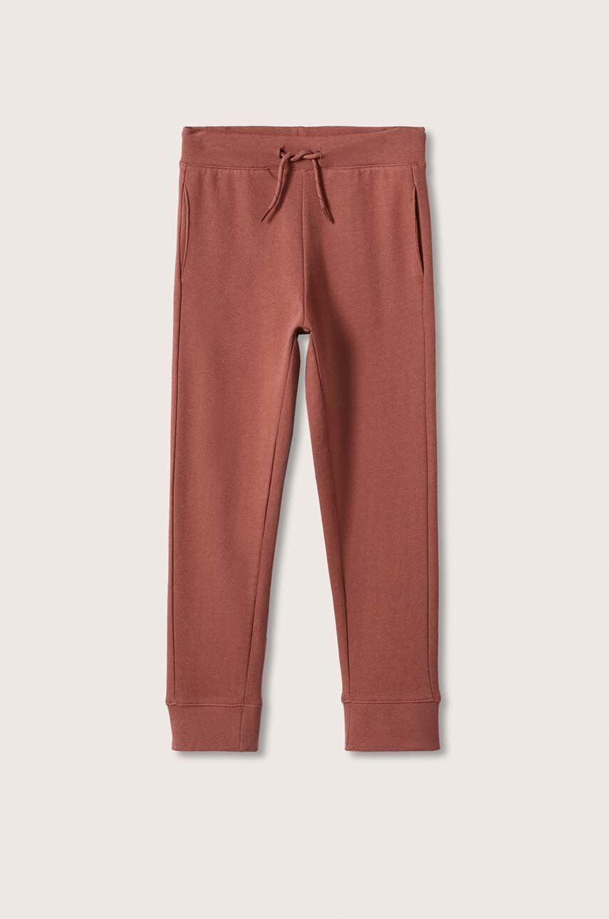 Mango Kids pantaloni de bumbac pentru copii - Pled.ro