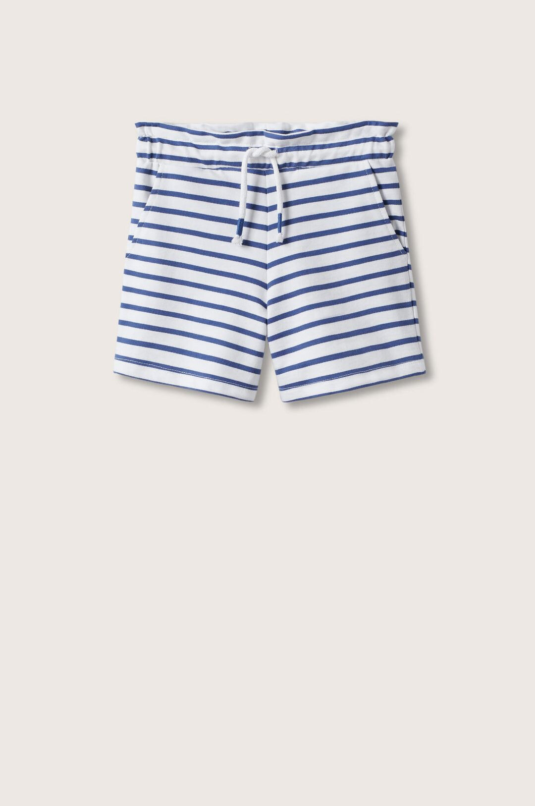 Mango Kids pantaloni scurți din bumbac pentru copii Sailors culoarea alb modelator - Pled.ro