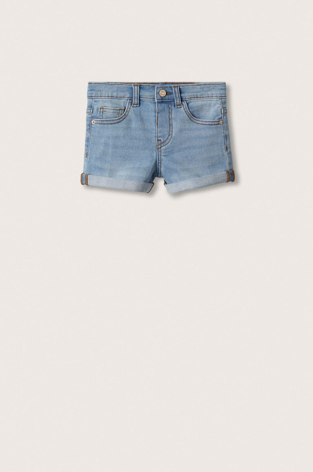 Mango Kids pantaloni scurti din denim pentru copii Chipb2 neted - Pled.ro