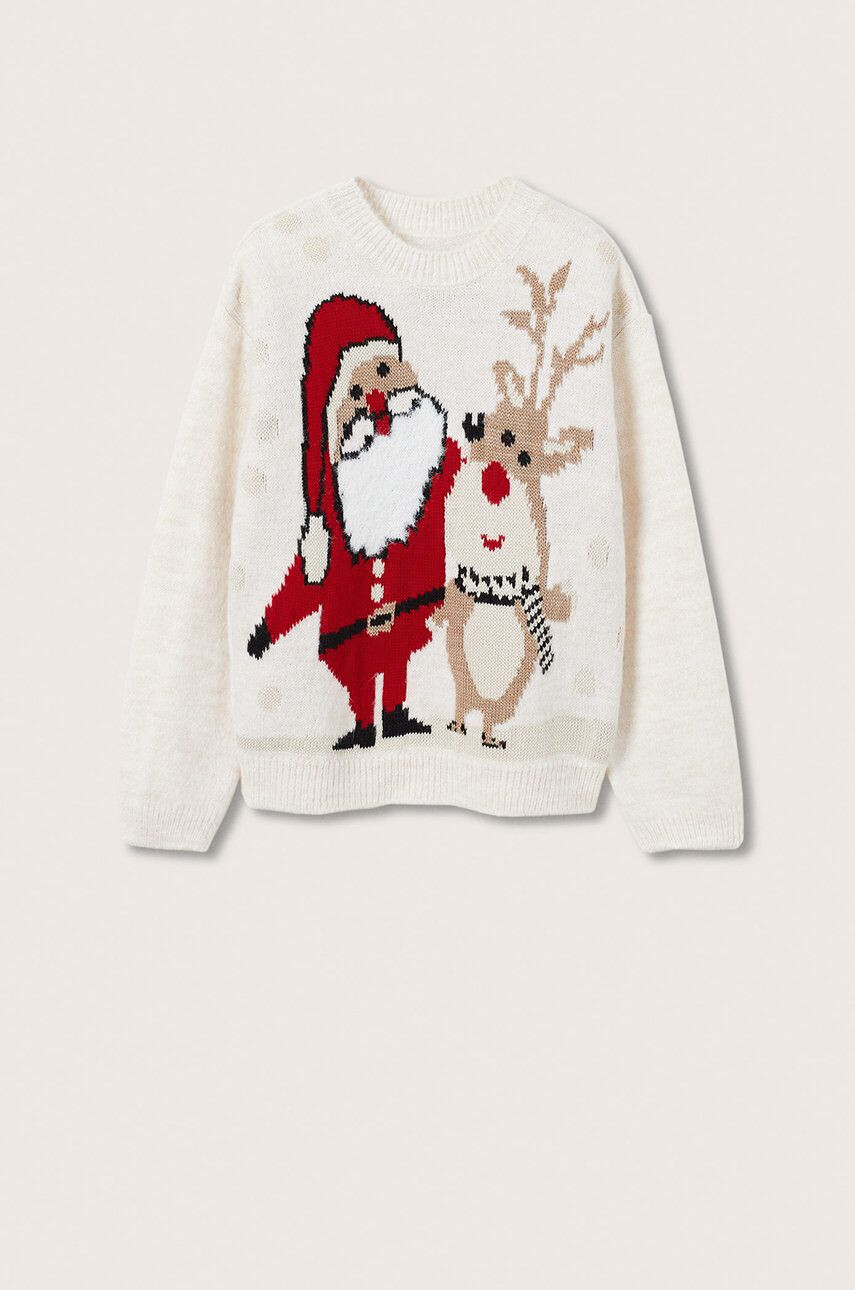 Mango Kids Pulover copii Noel - Pled.ro