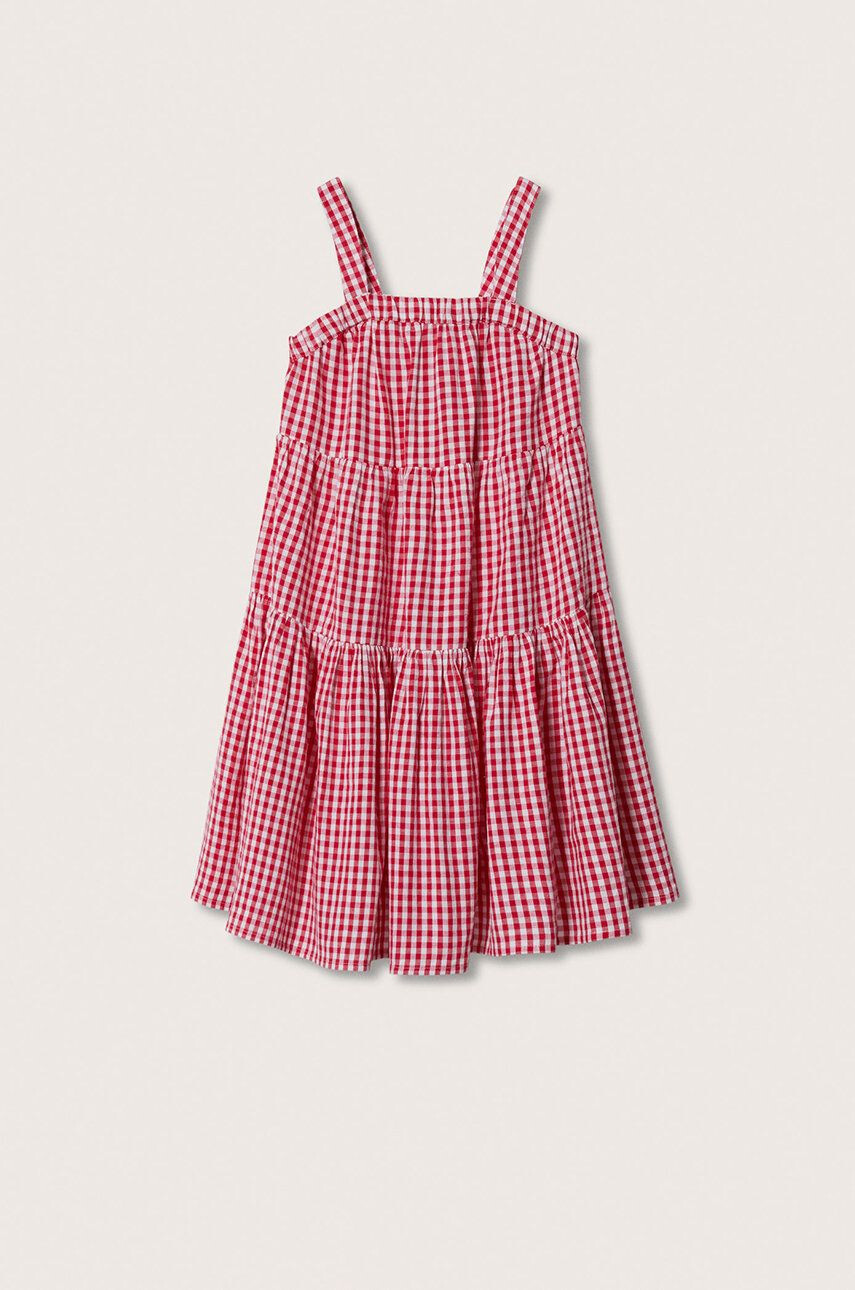 Mango Kids rochie fete Hipo culoarea rosu mini evazati - Pled.ro