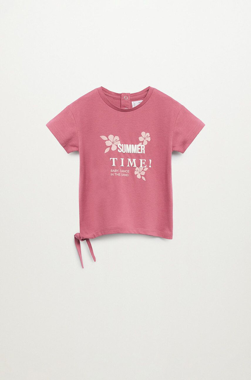 Mango Kids Tricou copii HIBISCUS - Pled.ro